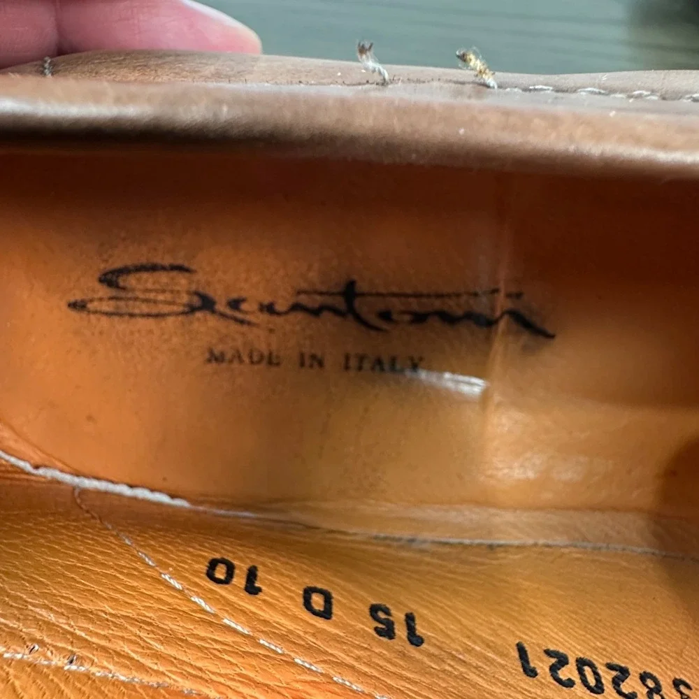 Santoni penny loafers